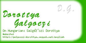 dorottya galgoczi business card